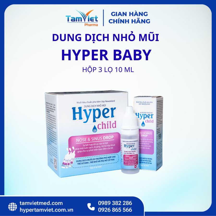 Hyper Child 3 Lọ 10Ml Dung Dịch Nhỏ Mũi Chính Hãng - 3