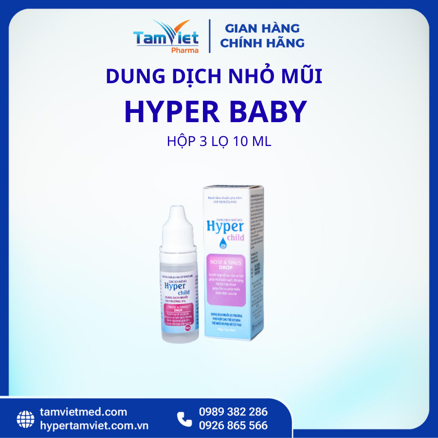 Hyper Child 3 Lọ 10Ml Dung Dịch Nhỏ Mũi Chính Hãng - 2