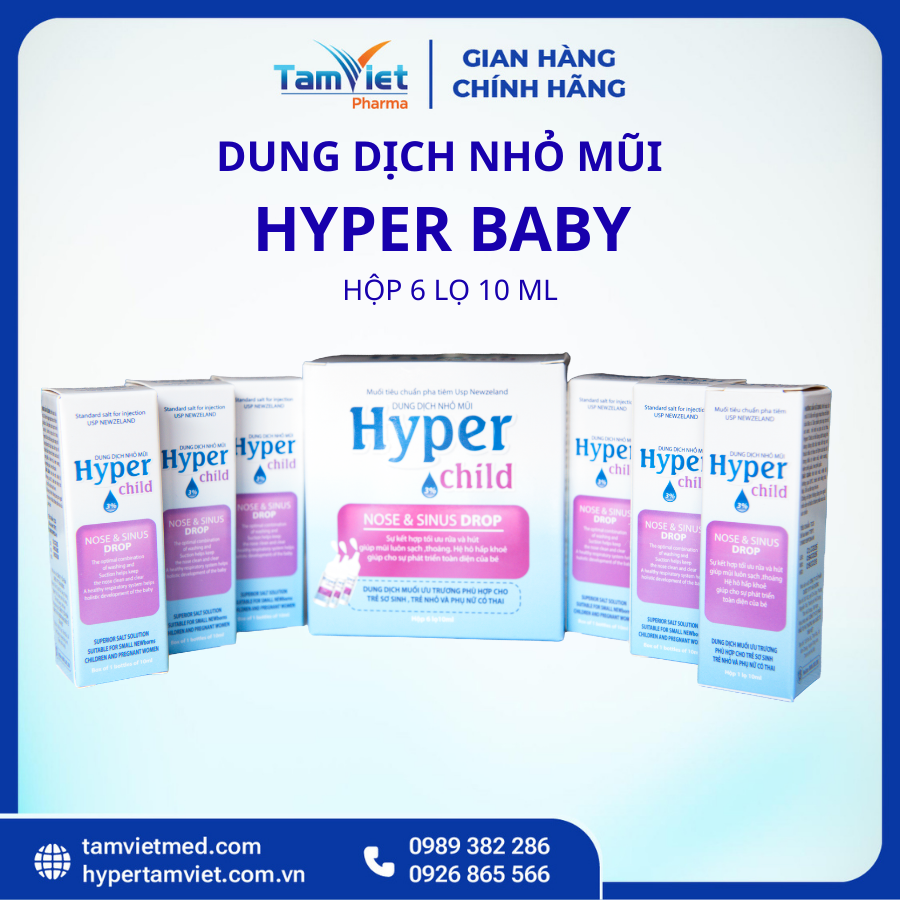 HYPER CHILD 3% Hộp 6 Lọ 10ml Dung Dịch Nhỏ Mũi - 2