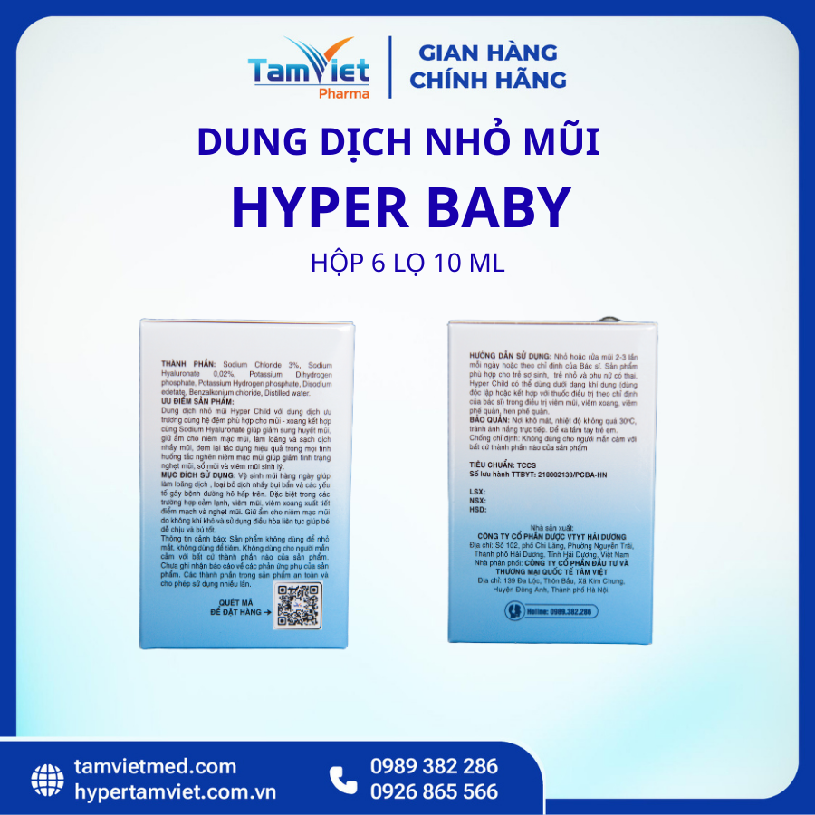 HYPER CHILD 3% Hộp 6 Lọ 10ml Dung Dịch Nhỏ Mũi - 4