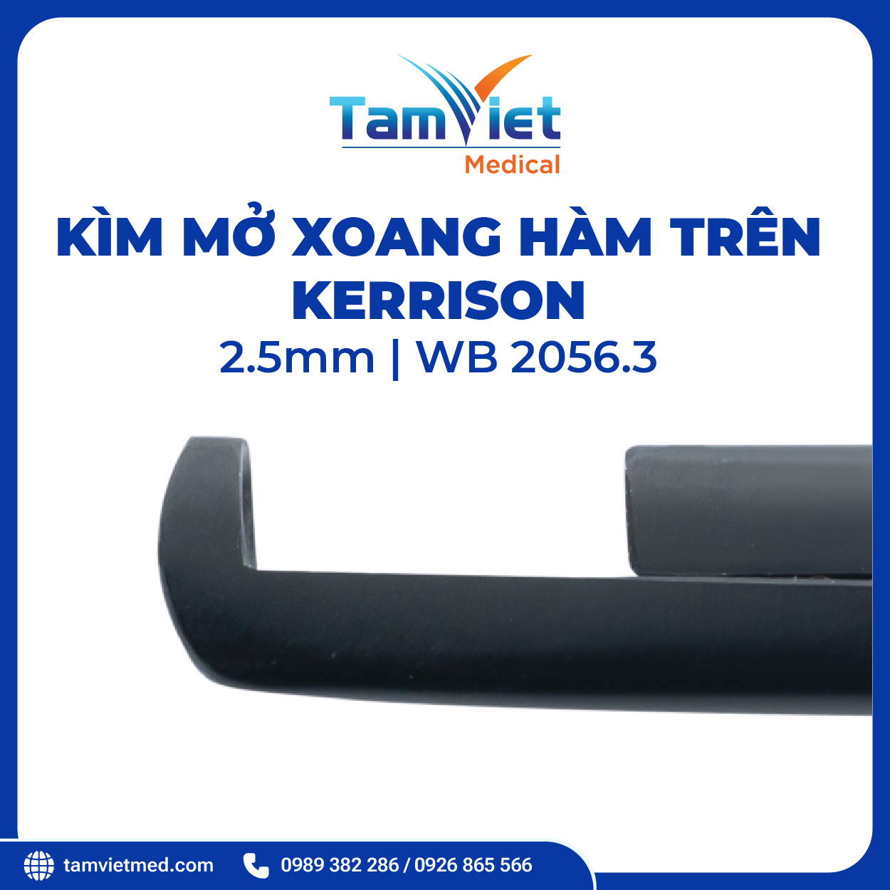 Kìm Mở Xoang Hàm Trên 2.5mm - KERRISON | WB 2056.3 - 2