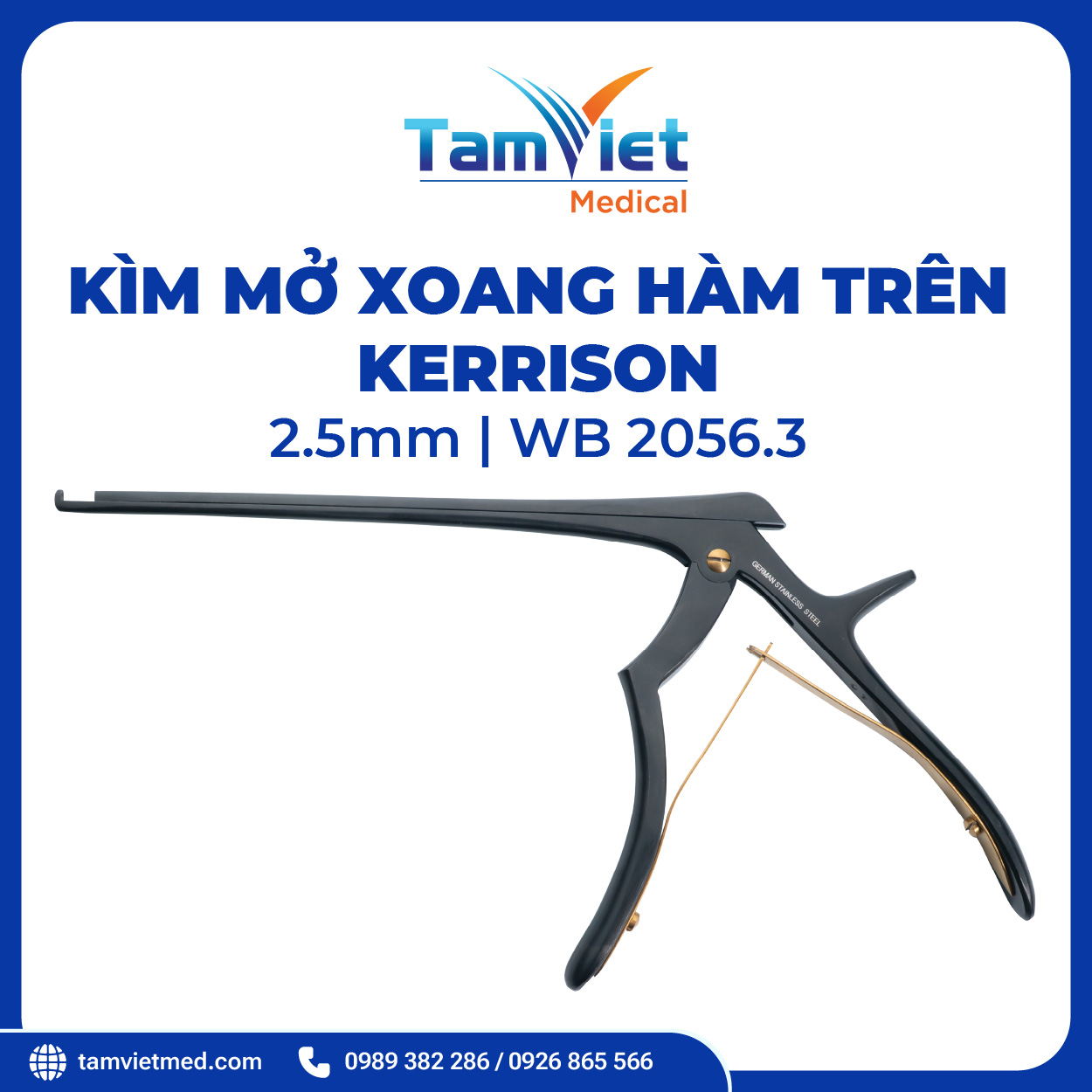 Kìm Mở Xoang Hàm Trên 2.5mm - KERRISON | WB 2056.3 - 3