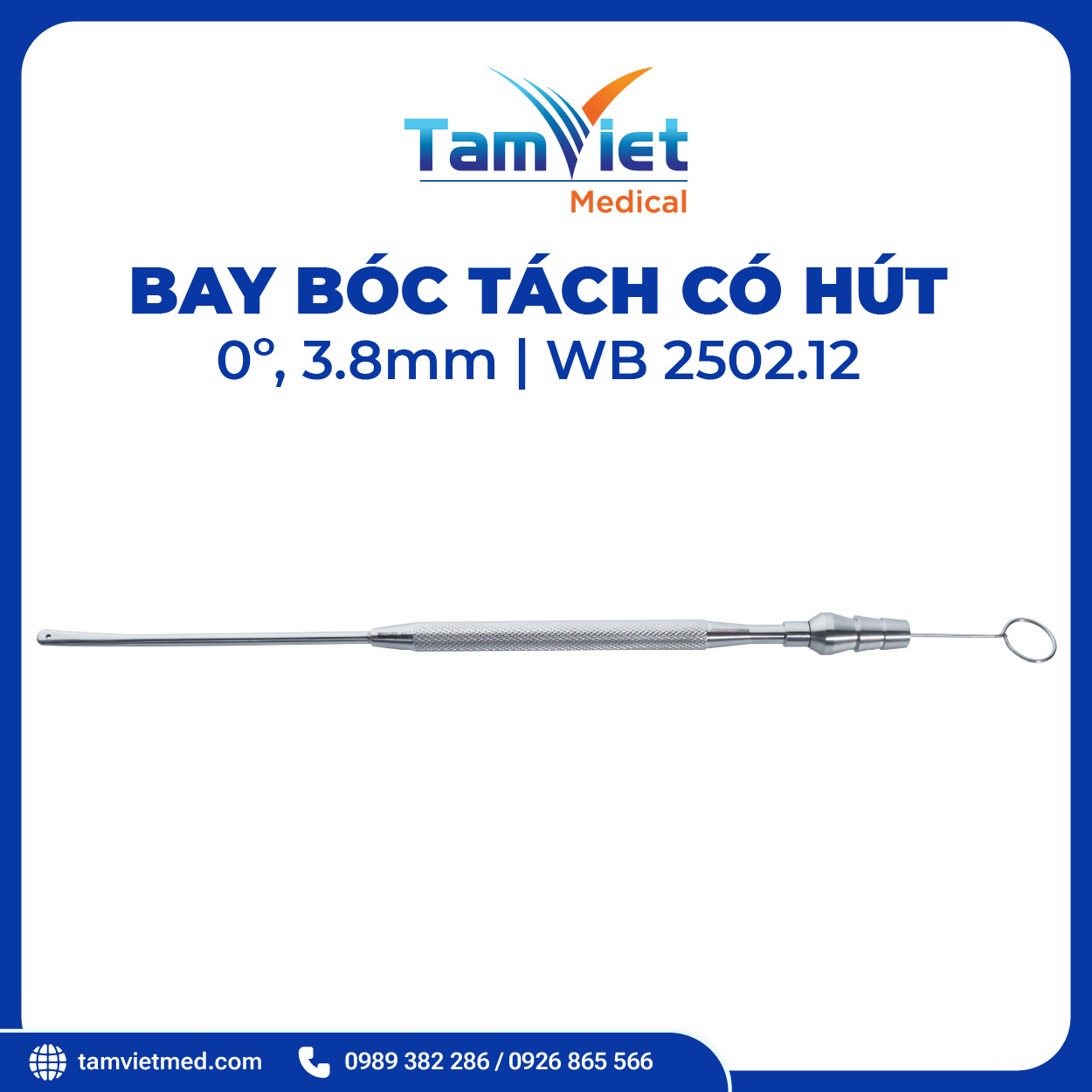 Bay Bóc Tách Có Hút 0° 3.8mm | WB 2502.12 - 3