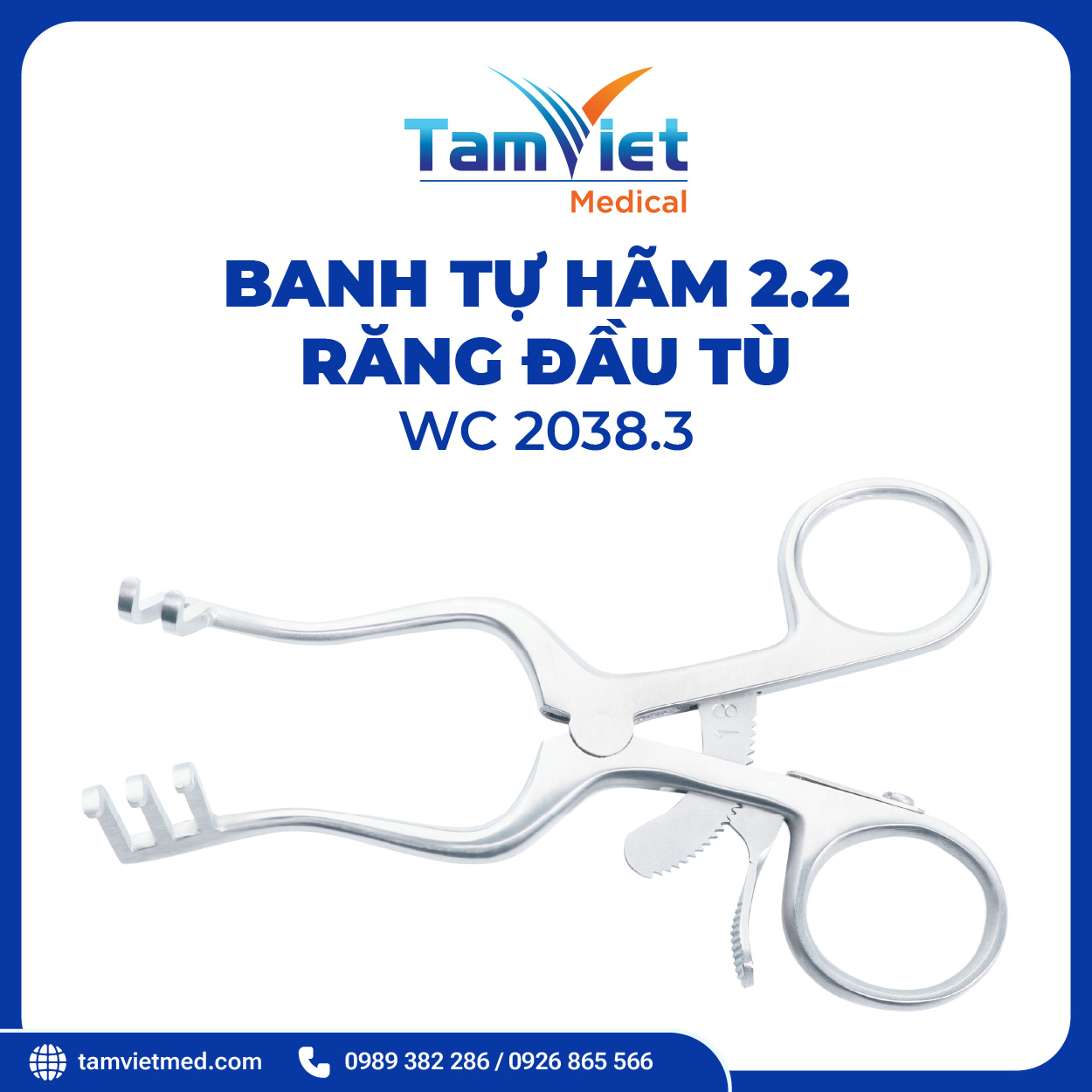 Banh Tự Hãm Răng Đầu Tù | WC 2038.3, WC 2038 - 3