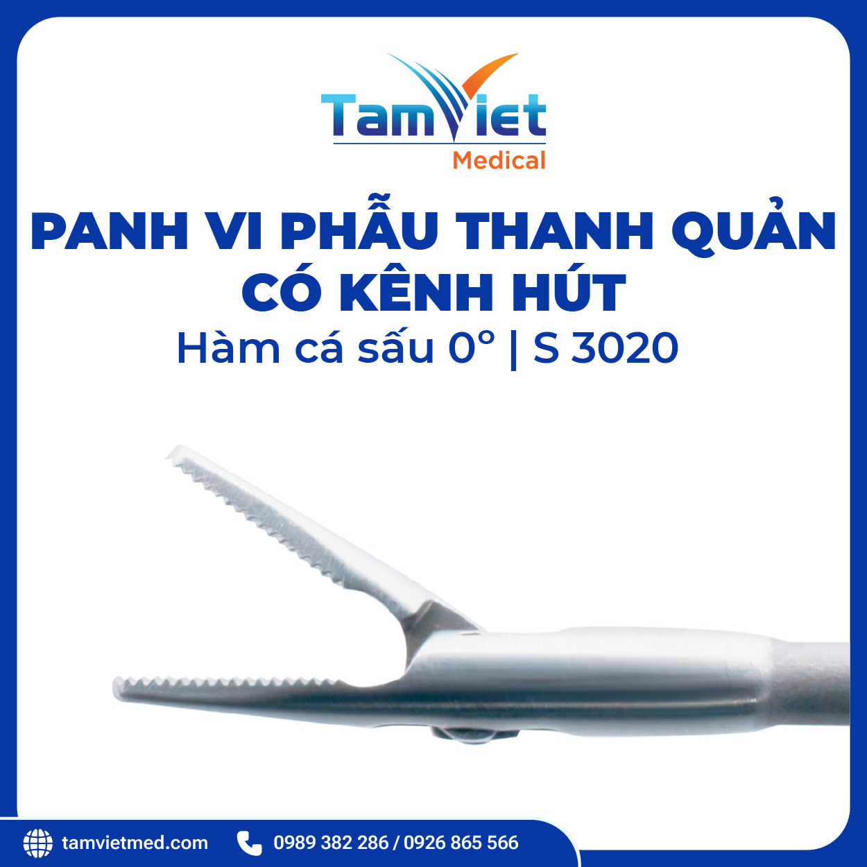 Panh Vi Phẫu Thanh Quản Đầu Tròn, Đầu Tam Giác, Hàm Cá Sấu Có Hút - 11