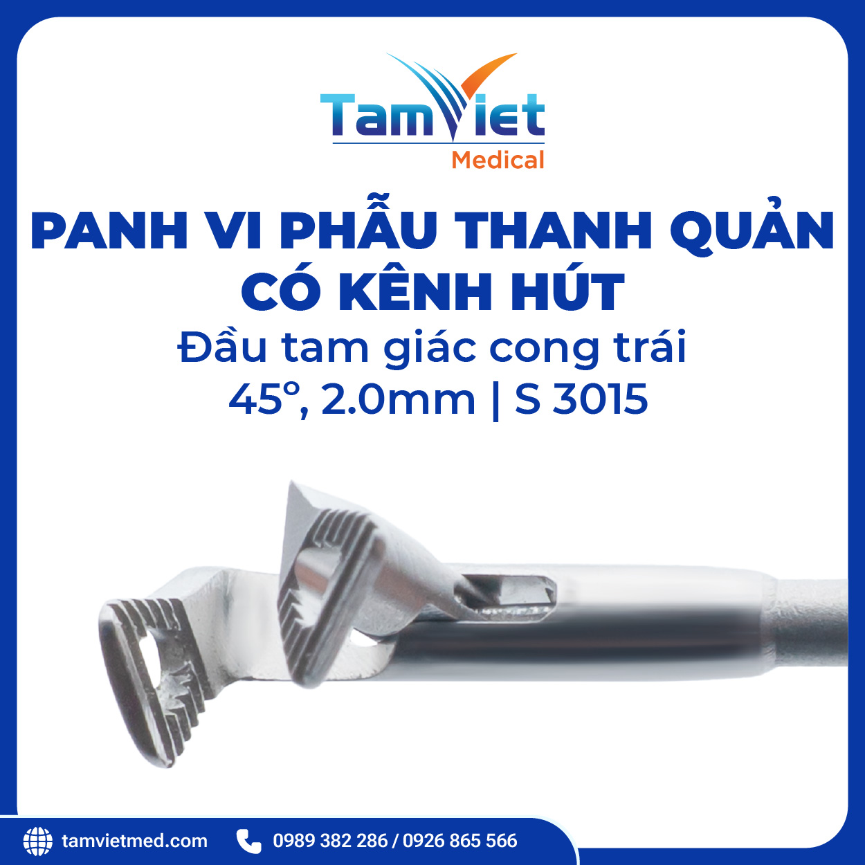 Panh Vi Phẫu Thanh Quản Đầu Tròn, Đầu Tam Giác, Hàm Cá Sấu Có Hút - 17