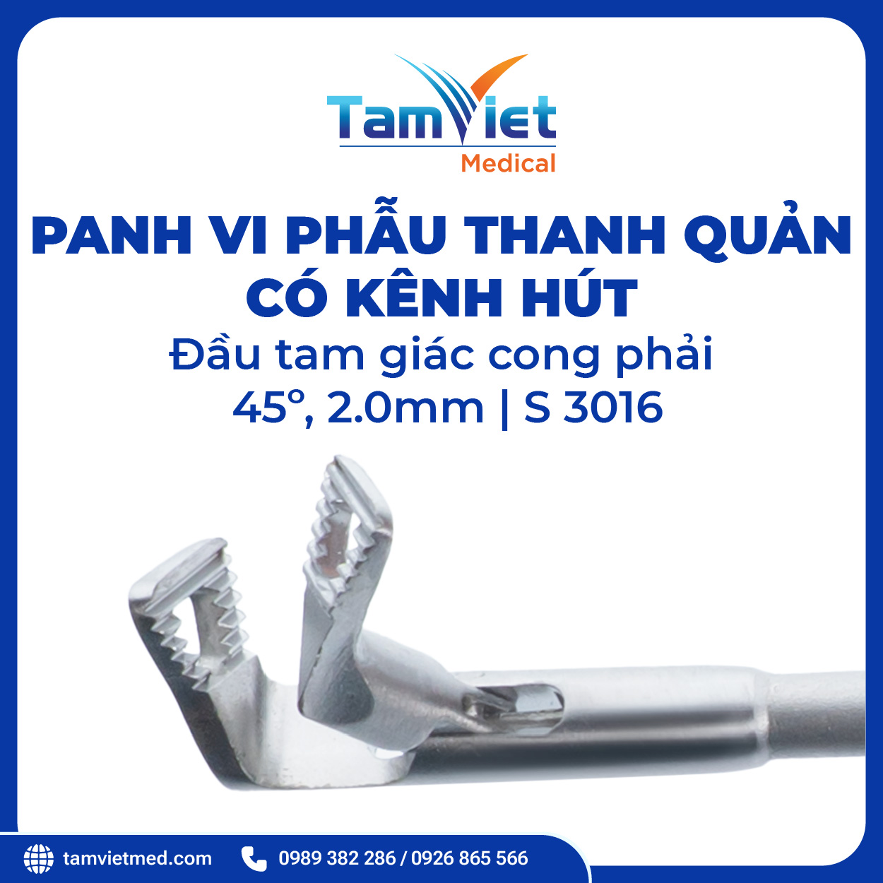 Panh Vi Phẫu Thanh Quản Đầu Tròn, Đầu Tam Giác, Hàm Cá Sấu Có Hút - 19