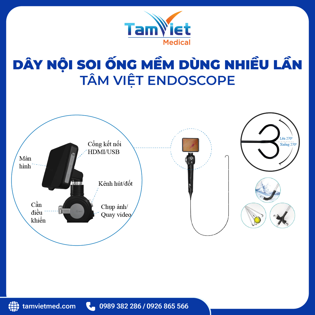 Hệ Thống Thiết Bị Nội Soi Ống Mềm Tiêu Chuẩn 4K (Xách Tay) - Tâm Việt Endoscope - 5