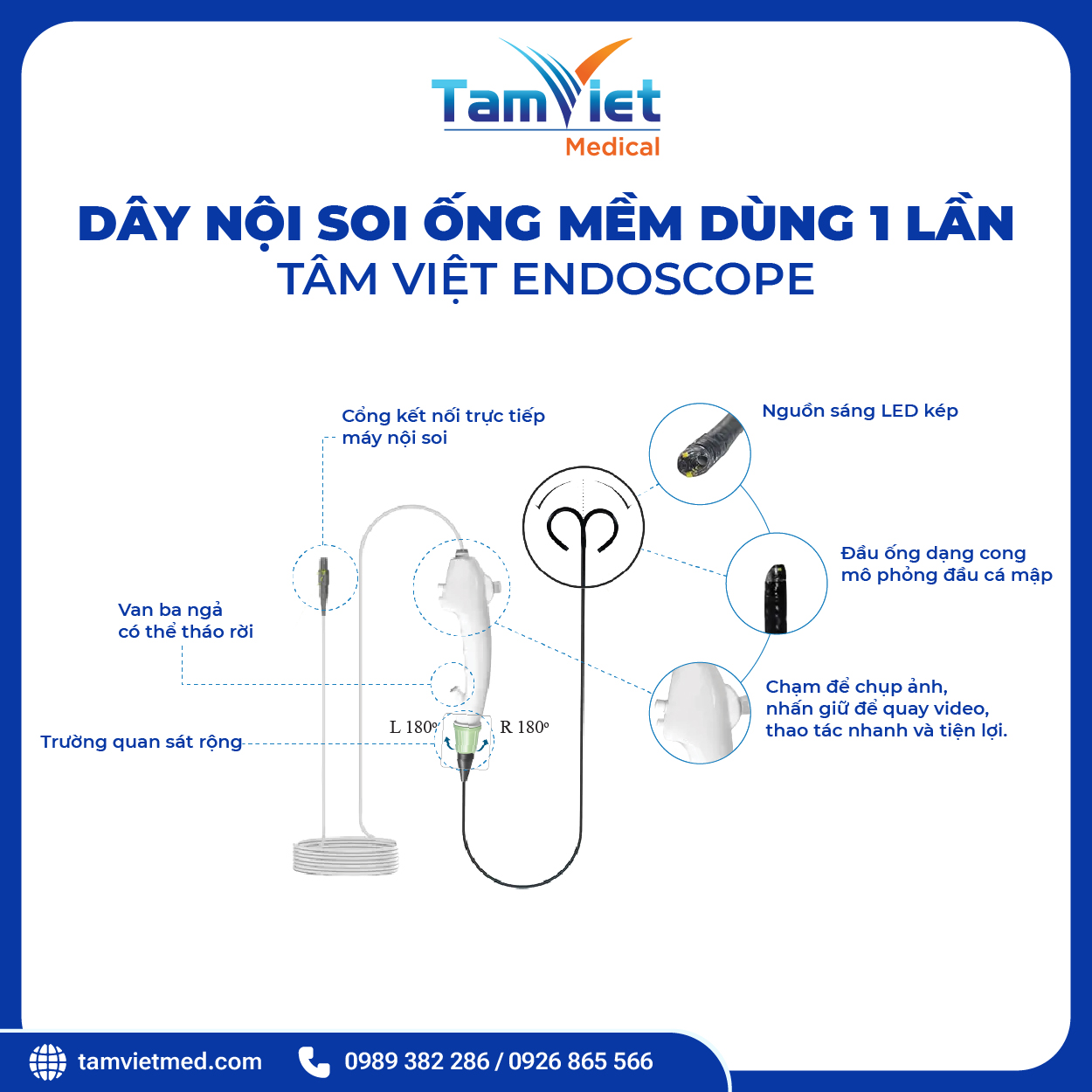 Dây Nội Soi Ống Mềm - Tâm Việt Endoscope - 3