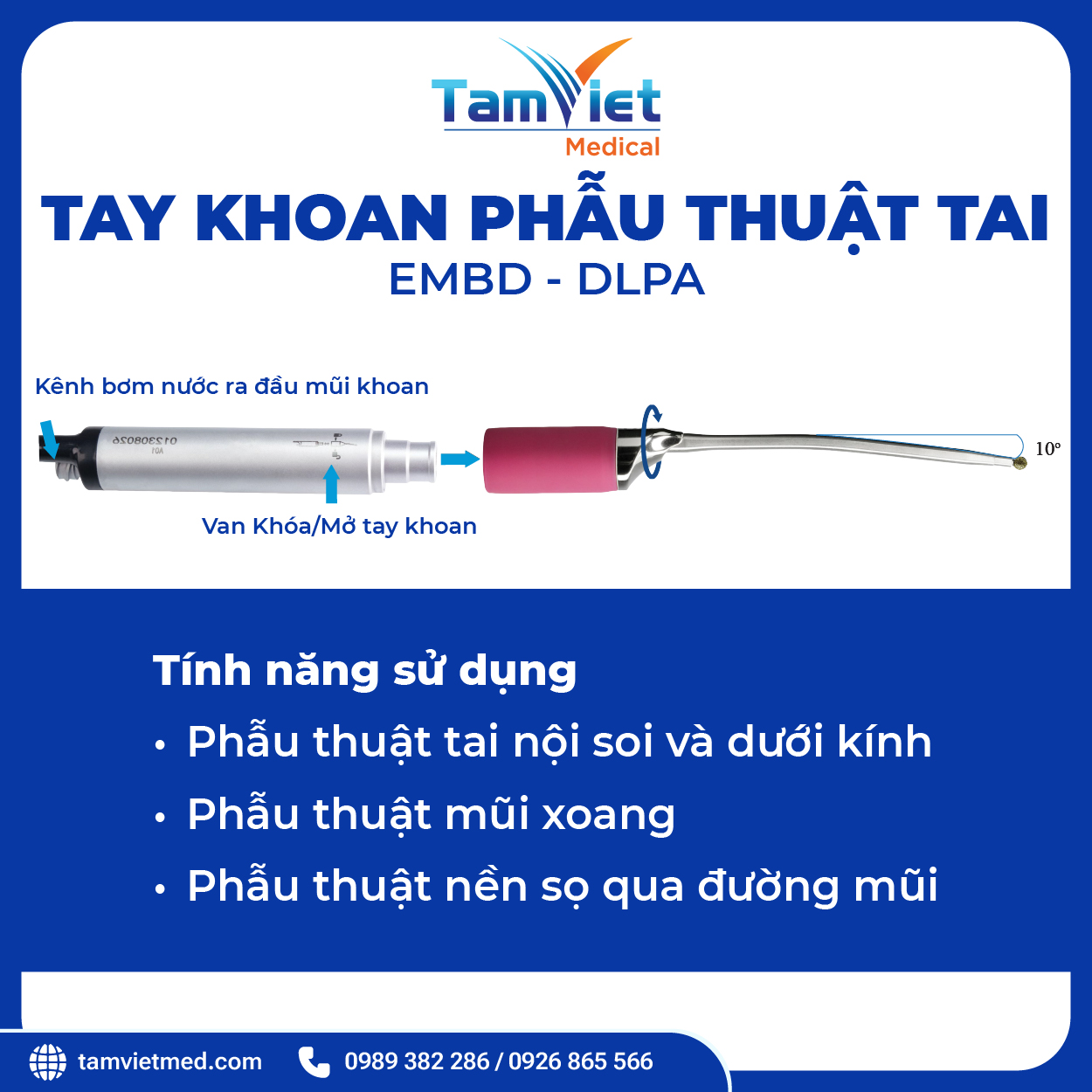 Tay Khoan Và Mũi Khoan Dùng Cho Máy DL-PA - 3